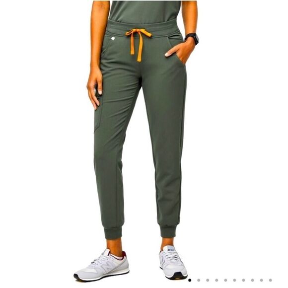 Figs Womens Zamora Jogger Scrub‎ Pants Olive Green Size XXL/P Nursing Medical - Picture 1 of 16